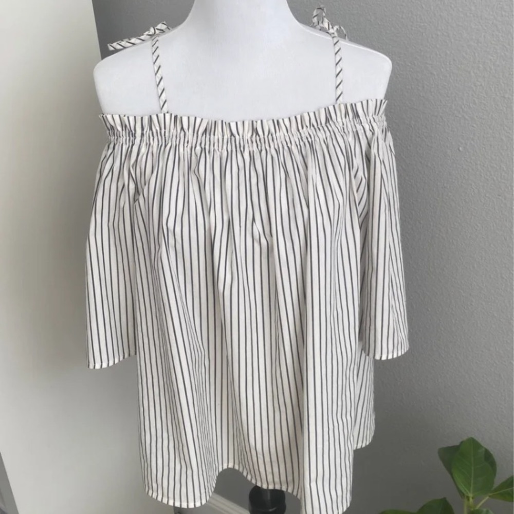 H&M Striped Fashion Top size 14